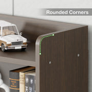 Lukzer Engineered Wood 6 Tier Bookcase Open Storage Cabinet (MR-007/Wenge)
