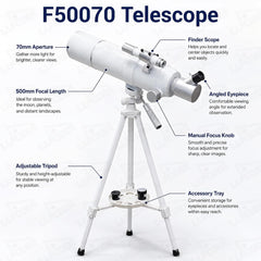 Lukzer F50070 Astronomical Refractor Telescope