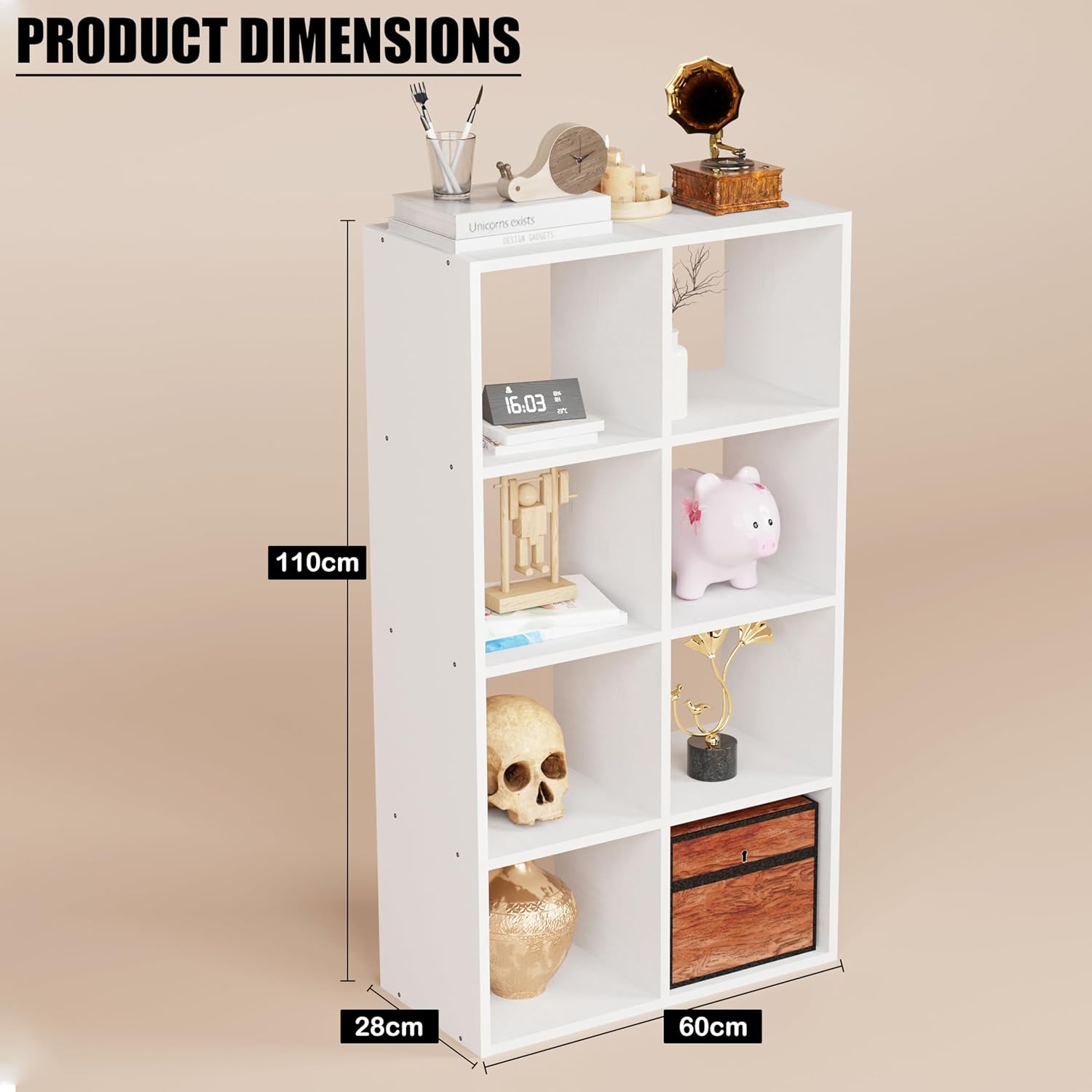 8 Shelf Bookshelf/Open Display Rack | (MR-009)