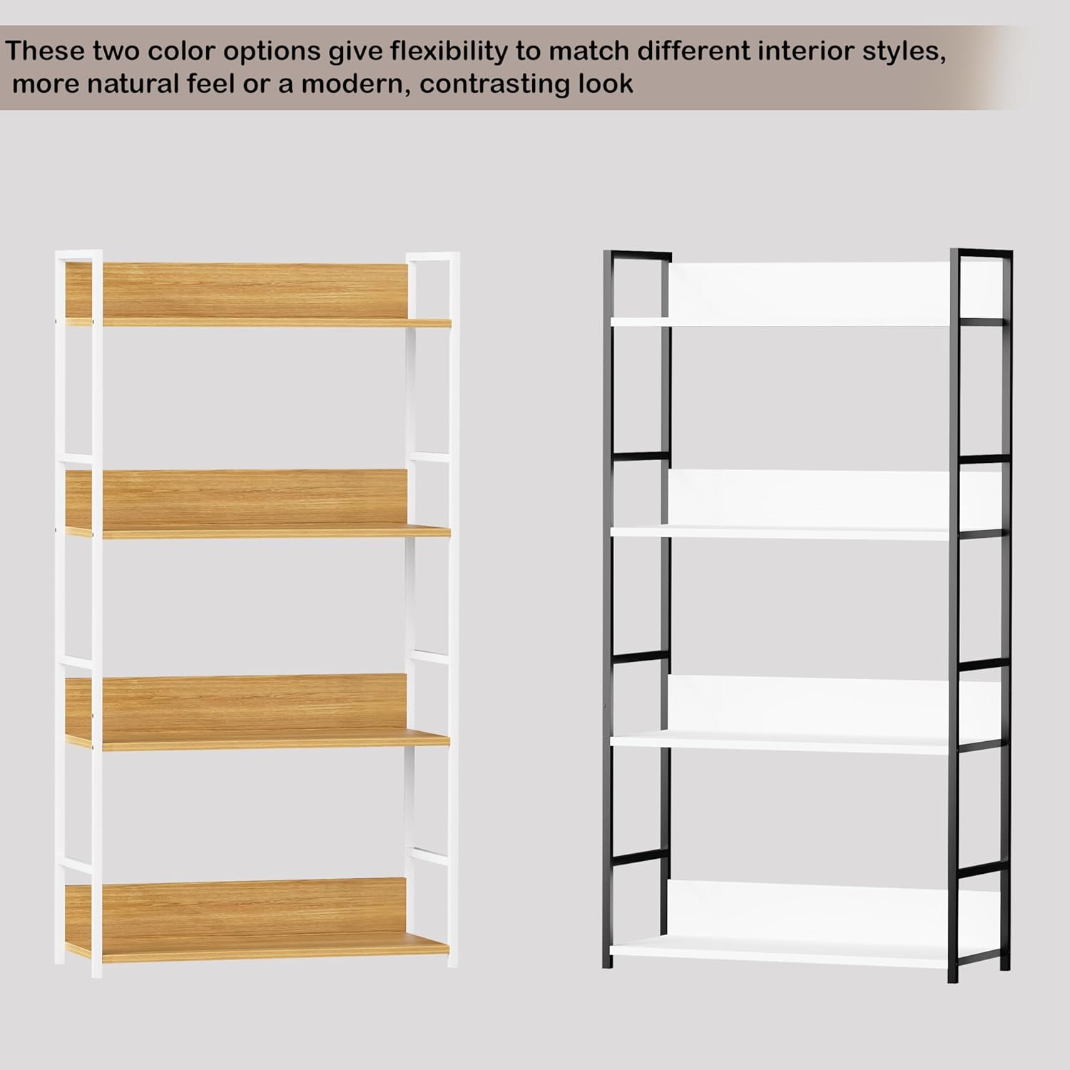 Lukzer 4-Layer Multipurpose Home Organiser Rack (MMR-001/White & Oak Light)