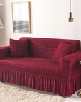 Bubble Sofa Cover (Wine Red)