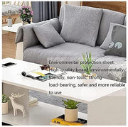 Lukzer Center Table with Open Storage & Wheels – Modern Coffee Table Organizer (Light OaLukzer Engineered Wood Center Table with Wheels Open Storage Organizer (CT-003/White)k, White & Wenge) | CT-003