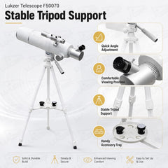 Lukzer F50070 Astronomical Refractor Telescope