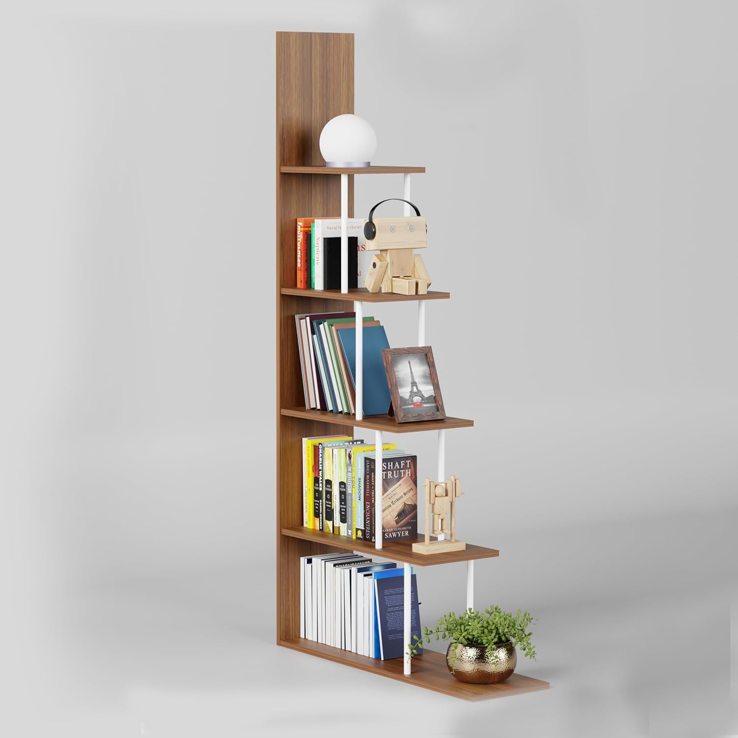 L-Shaped Multipurpose Bookshelf/Open Display Rack | (MRM-015)