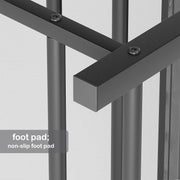 Lukzer 2-Layer Shoe Rack with Bench – Relax Printed Design, Sturdy Storage Organizer