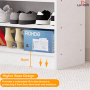 Lukzer Heavy-Duty 6 Layer Open Shoe Organizer Rack Stand (SR-005/White)