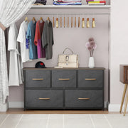 Lukzer Metal Multi-Purpose Rack with Fabric Drawers (MMR-003)