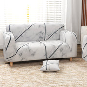 Polyester Sofa Cover (Colorful Marble Design)