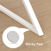 Lukzer Modern Engineered Wood Computer Desk with Bookshelf Oak Brown Top & Black Frame (MST-001)