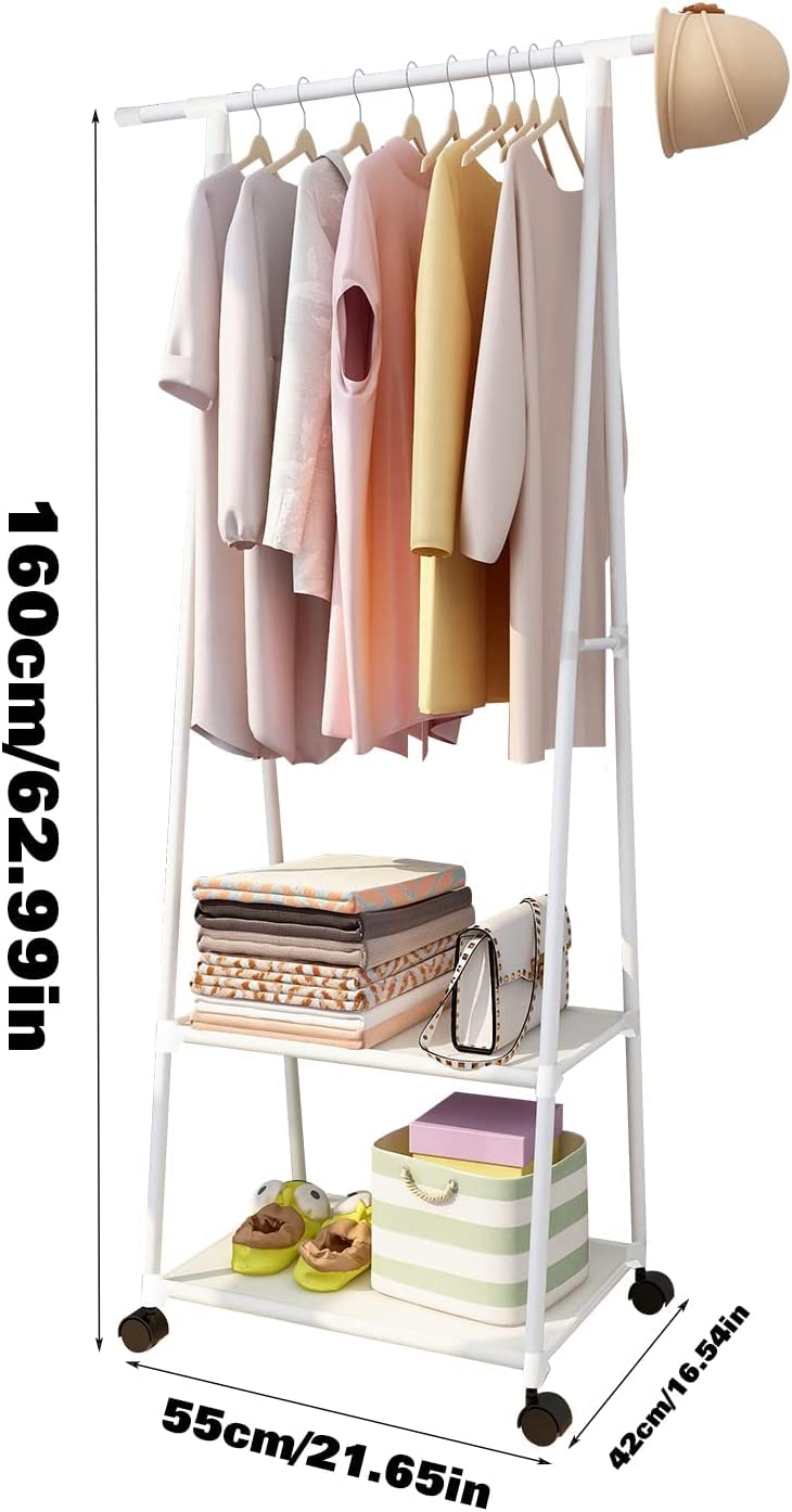 2 Bottom Shelves Garment Stand  | (A-Shape/AS-01)