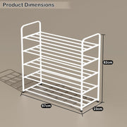 Lukzer Metal Shoe Rack & Open Display Shelf – Durable Storage Organizer