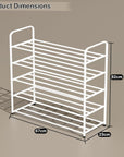 Shoe Rack/Open Display Rack | (White/Metal)