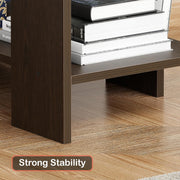 Lukzer Engineered Wood Study & Computer Table Office Desk with Bookshelf (ST-007/ Wenge)