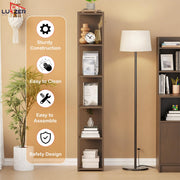 Lukzer Engineered Wood Multipurpose Bookshelf & Storage Organiser (MR-019/Wenge)