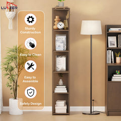 Lukzer Engineered Wood Multipurpose Bookshelf & Storage Organiser (MR-019/Wenge)