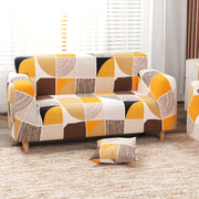 Polyester Sofa Cover (Colorful Marble Design)