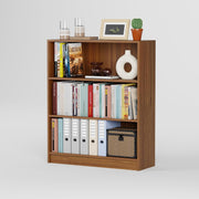 Lukzer Elegant 3-Layer Bookshelf & Organizer – White & Oak Brown (MR-014)