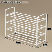Lukzer Metal Shoe Rack & Open Display Shelf – Durable Storage Organizer