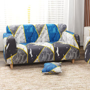 Polyester Sofa Cover (Colorful Marble Design)