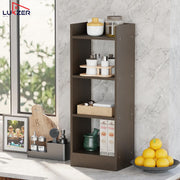 Lukzer 3 Layer Engineered Wood Multipurpose Rack Bookshelf Organizer Stand (MR-010/Wenge)