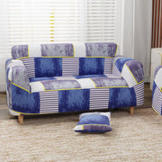 Polyester Sofa Cover (Colorful Marble Design)
