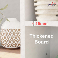 Lukzer Engineered Wood 5 Shelves Open Cabinet Bookshelf & Storage Organiser (MR-026/White)