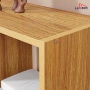 Lukzer Engineered Wood 9-Cube Multipurpose Open Storage Organizer (MR-012/Light Oak)