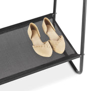 Lukzer Multi-Layer A-Frame Garment Rack – 5+1 Storage Shelves (Black, 150x100x39.5cm)