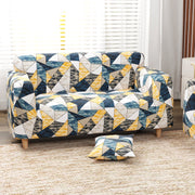 Polyester Sofa Cover (Colorful Marble Design)