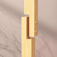 Lukzer Bamboo Freestanding Coat Hanger Stand with 8 Hooks (CH-493)