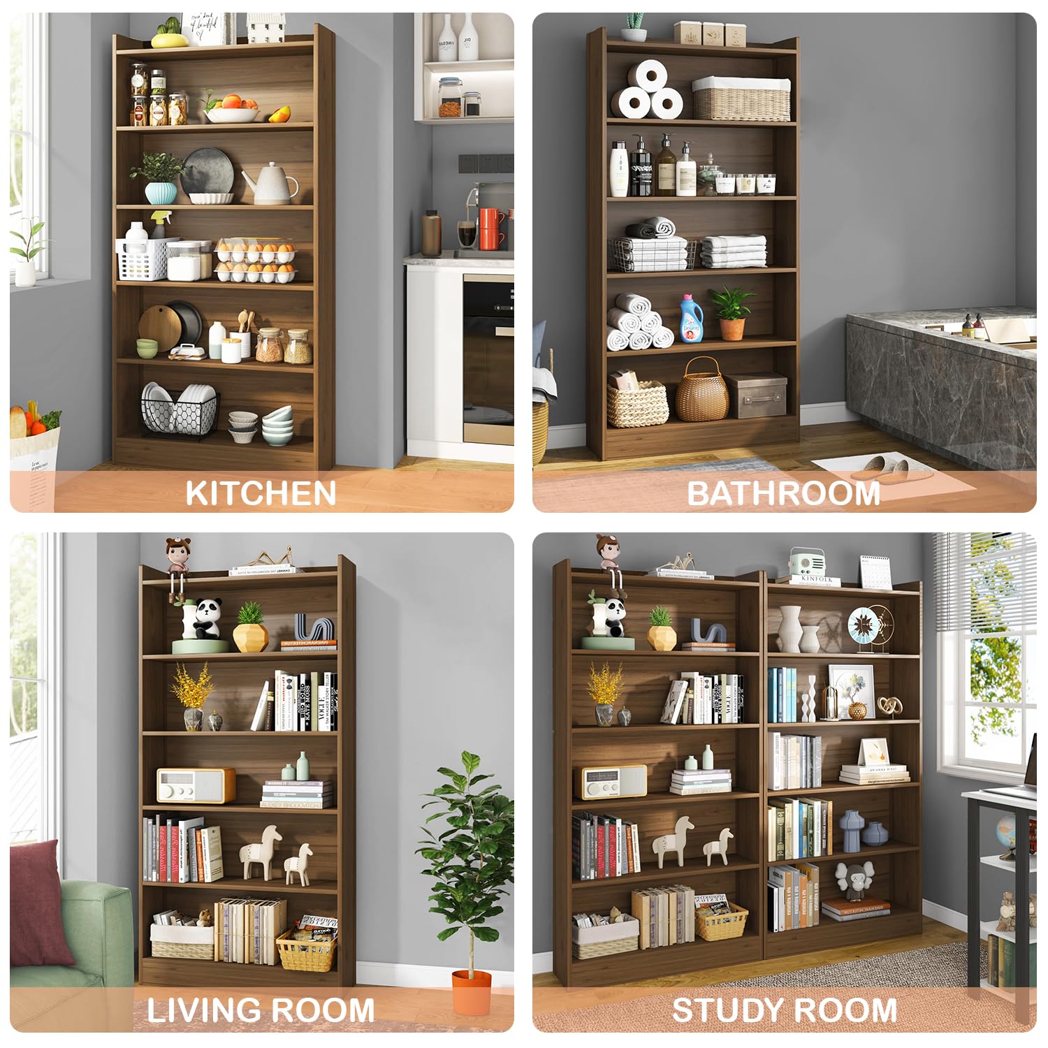 6 Layer Bookshelf/Open Display Rack | (MR-007)