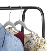 Metal Clothes Rack - Multi-Purpose Portable Garment Organizer Stand 5+1 Layer Rail with Storage Rack (A-Style/150x100x39.5cm)