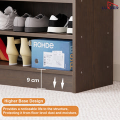 Lukzer Heavy-Duty 6 Layer Open Shoe Organizer Rack Stand (SR-005/Wenge)