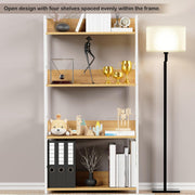 Lukzer 4-Layer Multipurpose Home Organiser Rack (MMR-001/White & Oak Light)