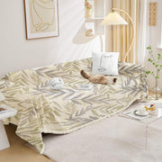 Chenille Throw Blanket (White Poly Prism)