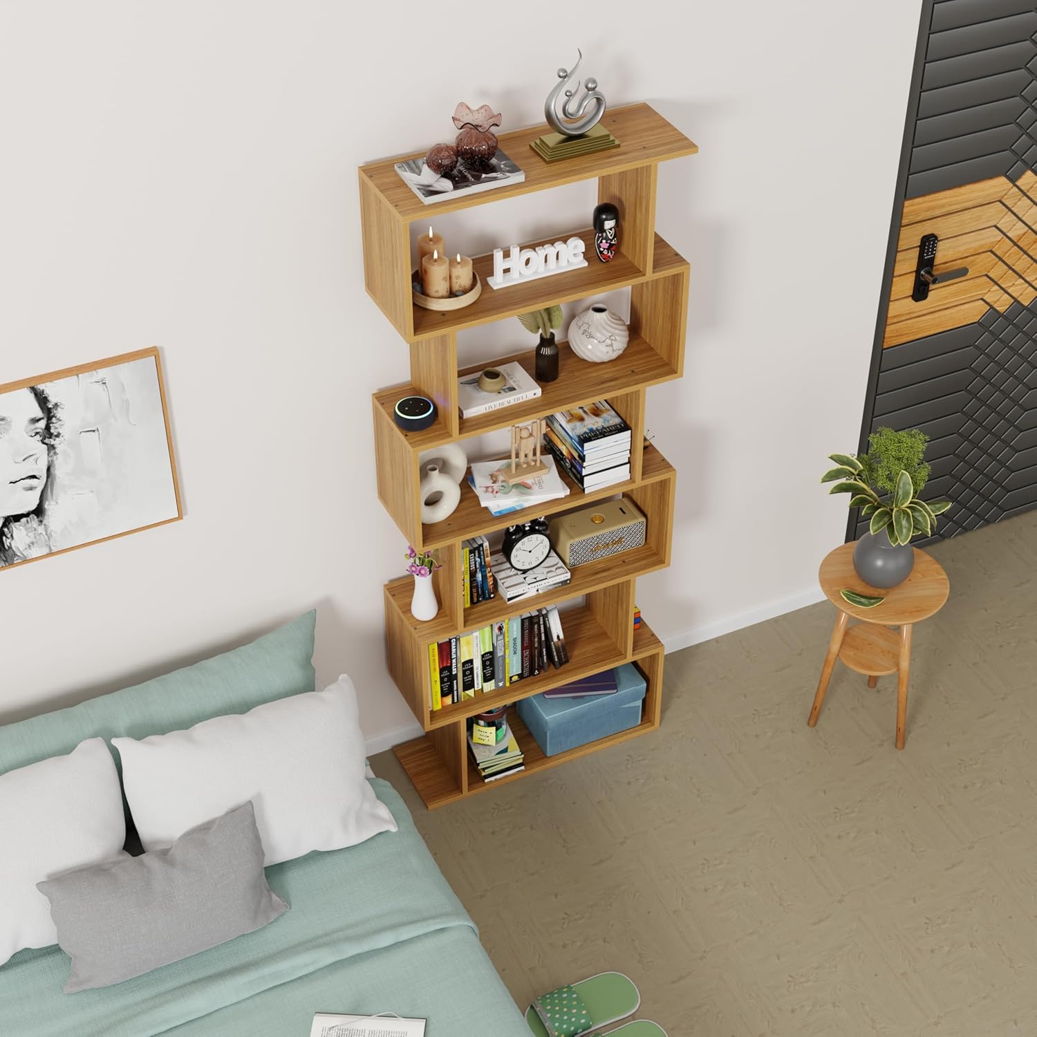 S-Shaped Ladder Bookshelf/Open Display Rack | (MR-002)