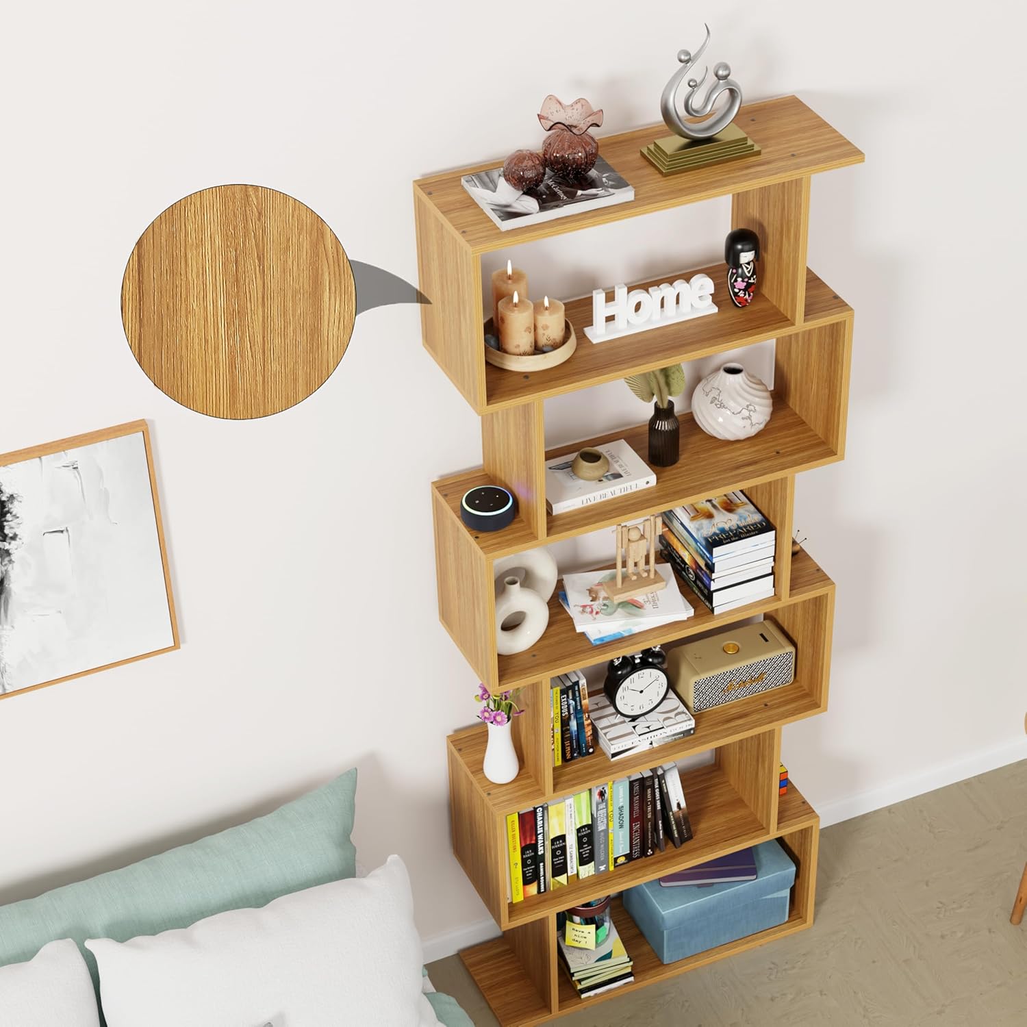 S-Shaped Ladder Bookshelf/Open Display Rack | (MR-002)