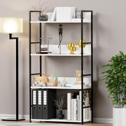 Lukzer 4-Layer Multipurpose Home Organiser Rack (MMR-001/White & Black)