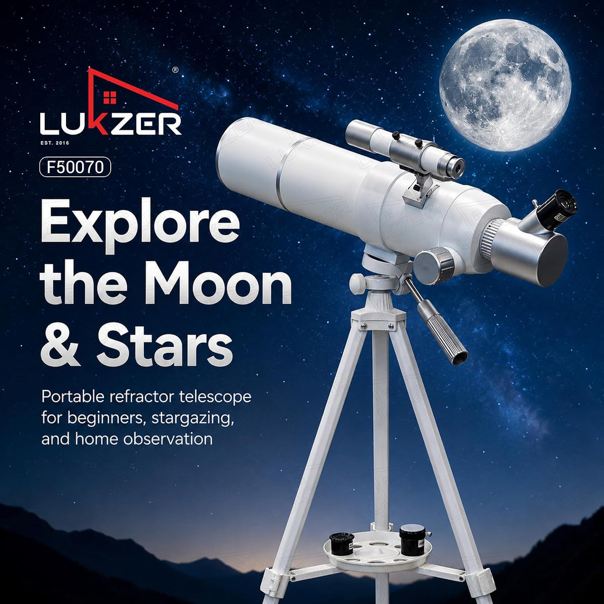 Lukzer F50070 Astronomical Refractor Telescope