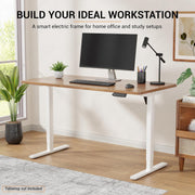 Lukzer Electric Height Adjustable Desk Frame (EST-003-F/White)