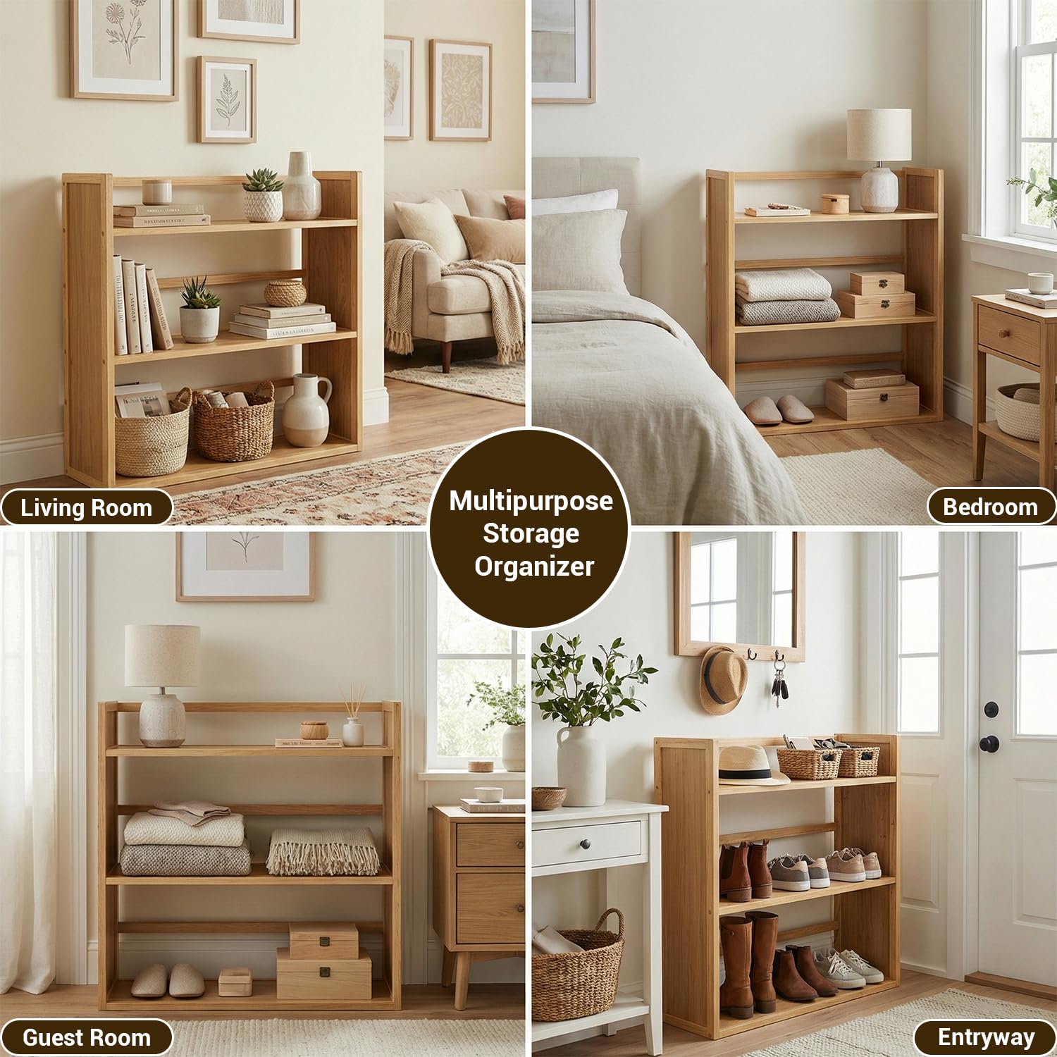 Lukzer 3-Layer Multipurpose Storage Organizer & Display Stand