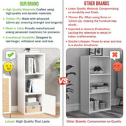 Lukzer 3 Layer Engineered Wood Storage Cabinet with Open Display Rack (MR-022/White)