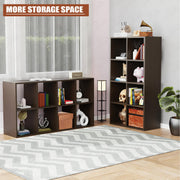 Lukzer 8 Cube Shelf Engineered Wood Bookshelf Storage Organizer (MR-009/Wenge)