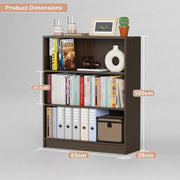 Lukzer 3‑Tier Engineered Wood Multipurpose Open Storage Organizer (MR‑014/Wenge)