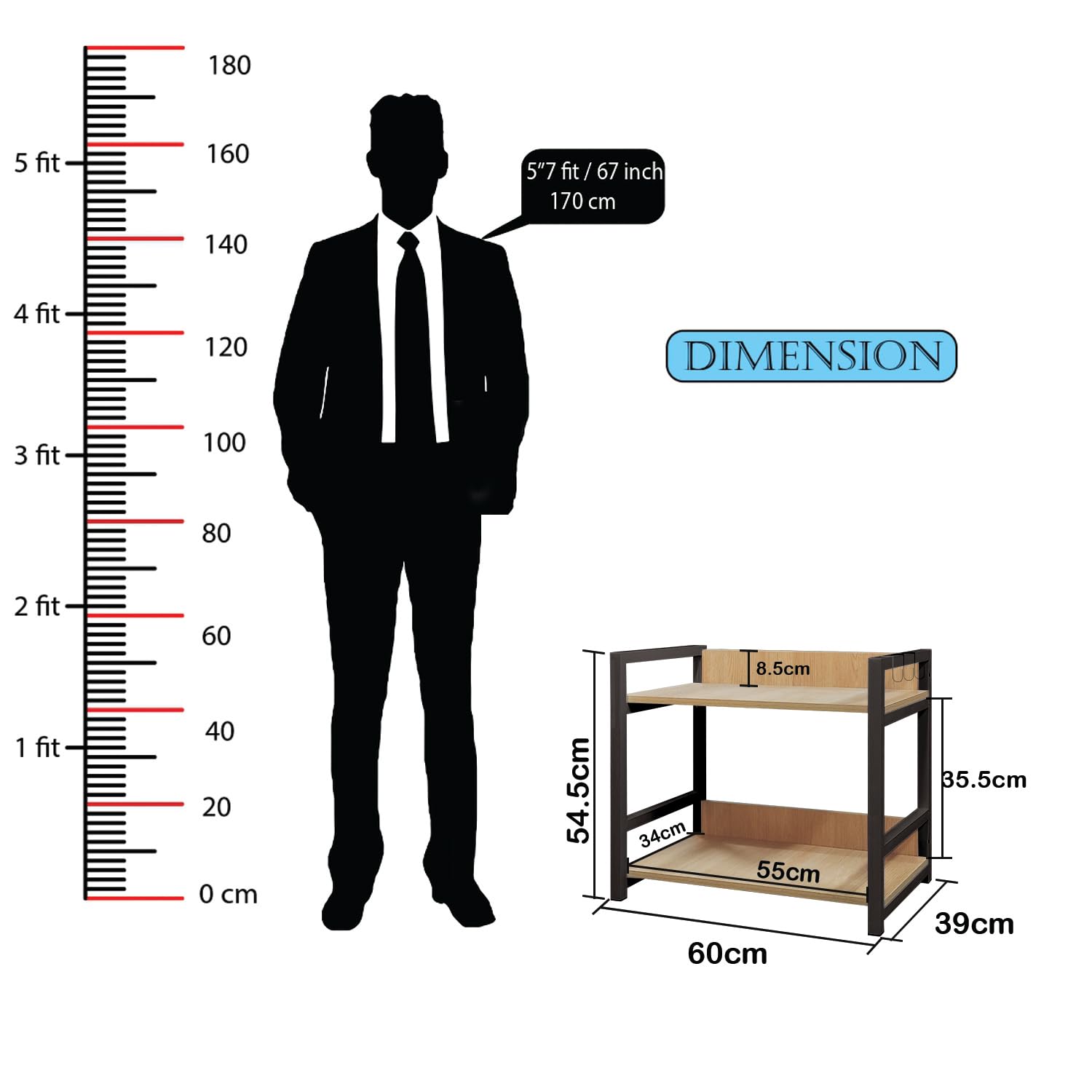 Multi-Purpose Kitchen Rack | 2 Layer (MKR-002)