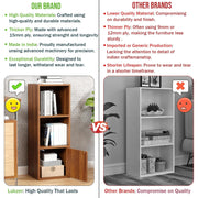 Lukzer 3 Layer Engineered Wood Storage Cabinet with Open Display Rack (MR-022/Oak Brown)