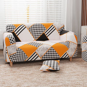 Polyester Sofa Cover (Colorful Marble Design)