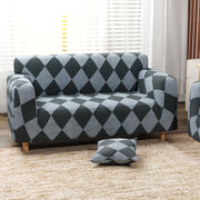 Polyester Sofa Cover (Colorful Marble Design)