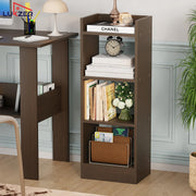 Lukzer 3 Layer Engineered Wood Multipurpose Rack Bookshelf Organizer Stand (MR-010/Wenge)