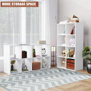 Lukzer 8 Cube Shelf Engineered Wood Bookshelf Storage Organizer (MR-009/White)